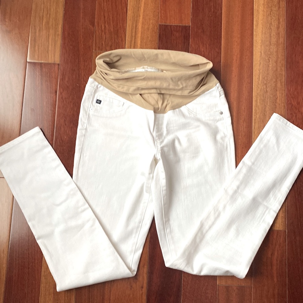 Andriano Goldschmied stretchy maternity white soft jeans size 27
